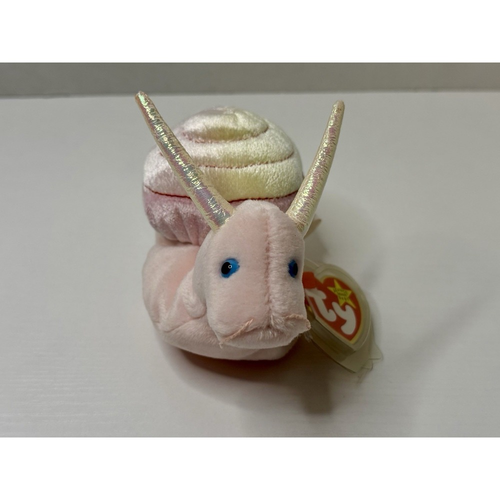 Ty Beanie Babies - NEW Swirly the Snail Plush Toy - (0008421042494)